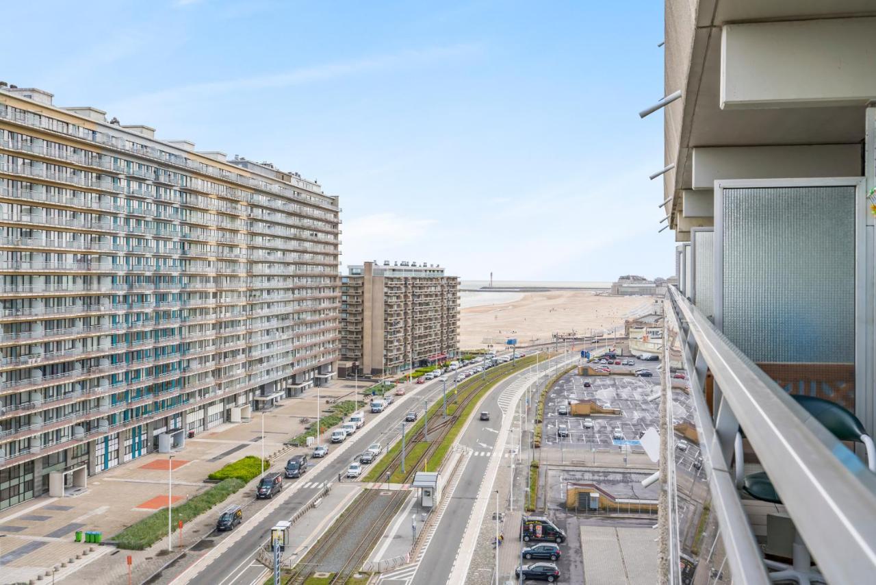 Luxueuze Vakantiestudio Met Zeezicht En Terras In Oostende 외부 사진