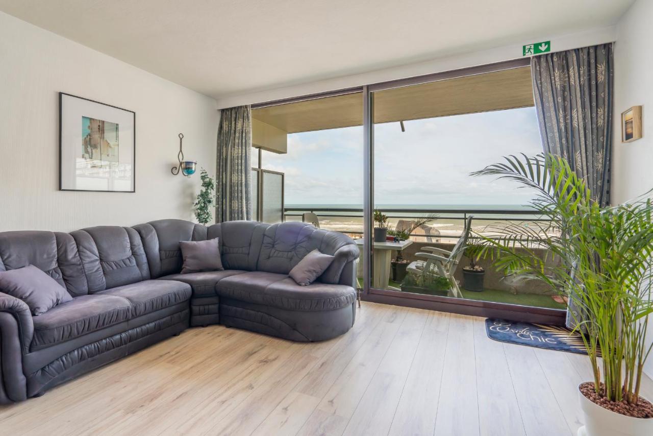 Luxueuze Vakantiestudio Met Zeezicht En Terras In Oostende 외부 사진